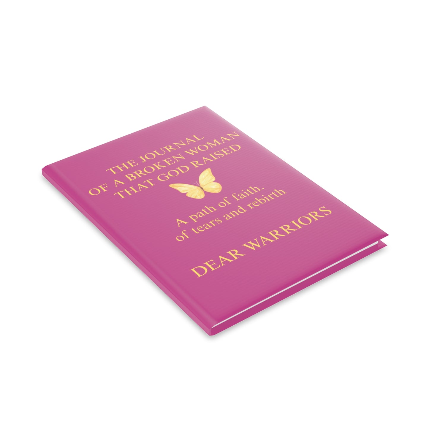 Faith-Inspired Hardcover Notebook for Warriors, Journal for Healing, Gift for Women, Inspirational Stationery, Rebirth Writing