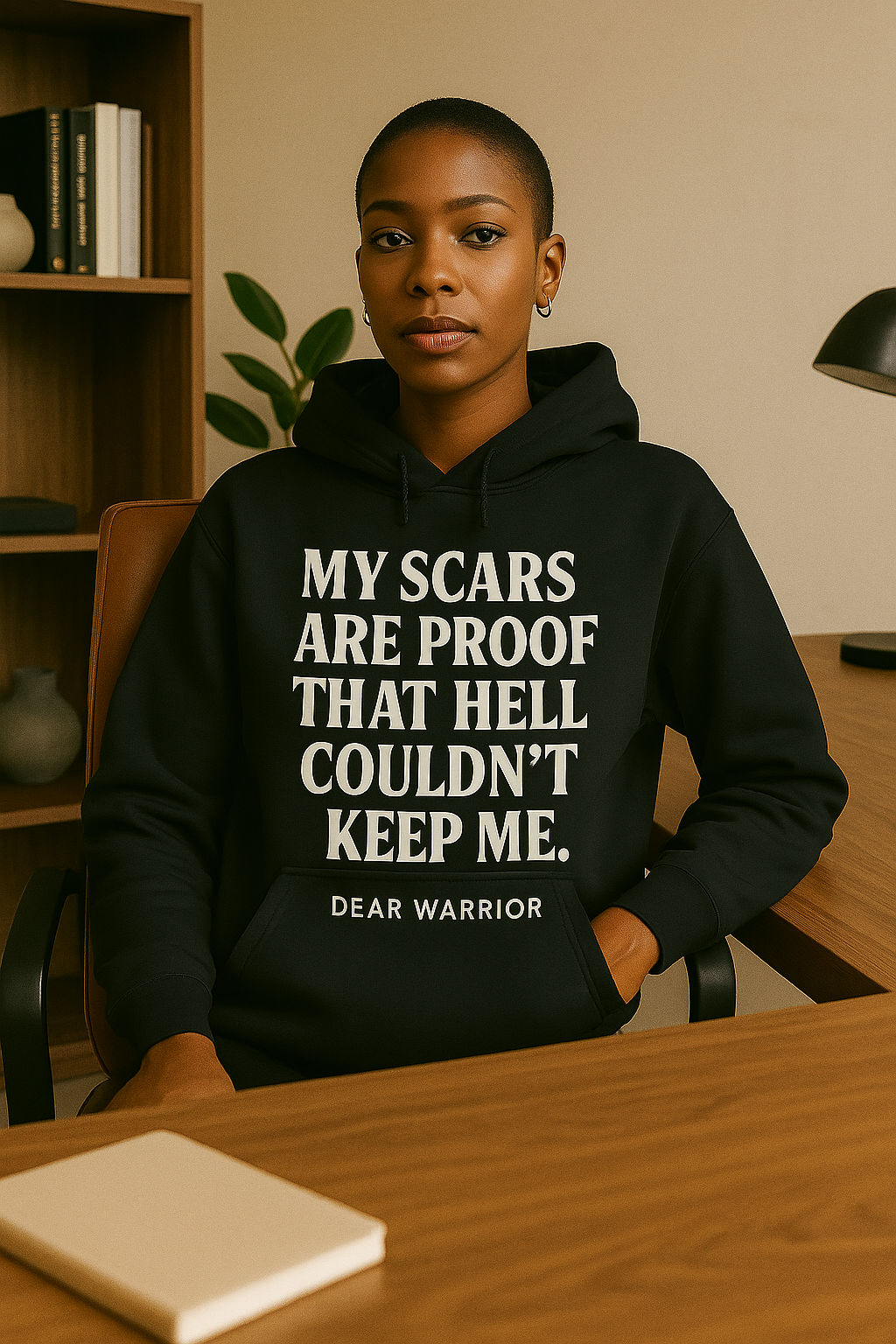 Hooded long-sleeve tee