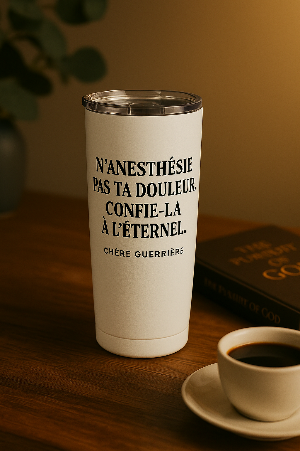 Insulated tumbler with a straw