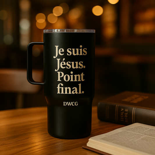 Travel mug with a handle