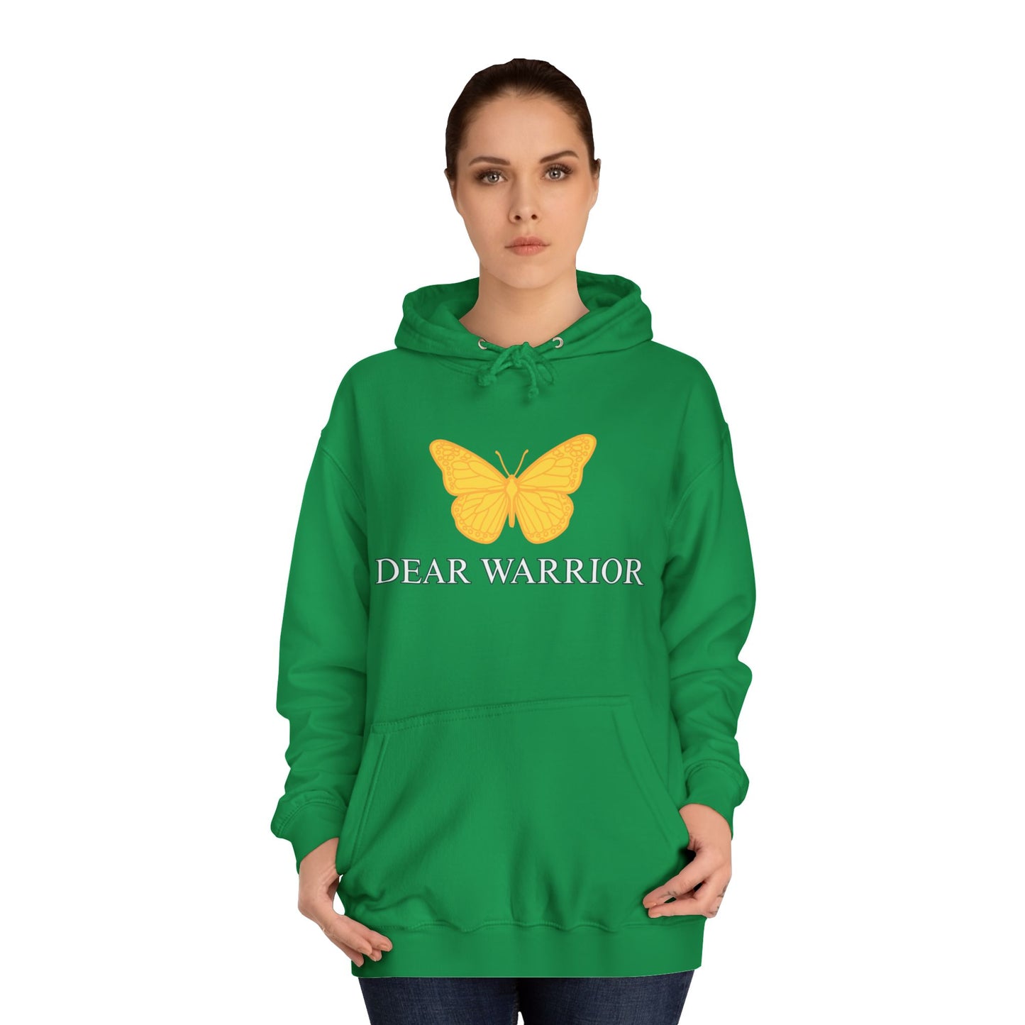 Empowerment Hoodie for Warriors, Unisex Inspirational Sweatshirt, College Spirit Wear, Motivational Gift, Customizable Apparel