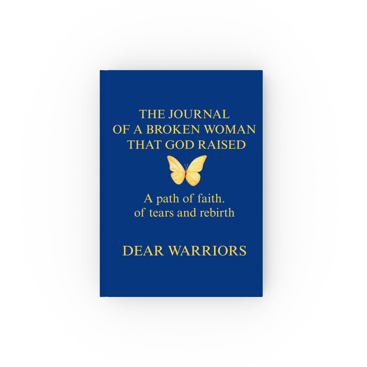 Empowering Hard Backed Journal - "The Newspaper of a Broken Woman that God Raised", Inspirational Writing Notebook, Faith Journal, [...]