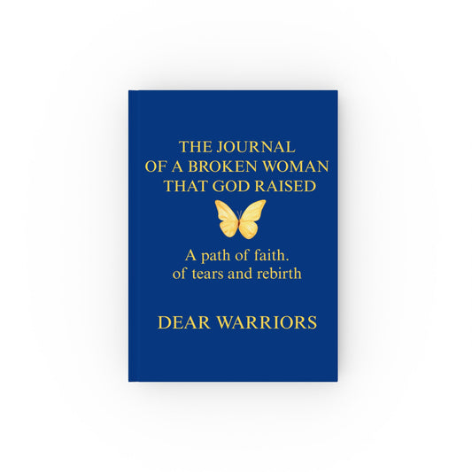 Empowering Hard Backed Journal - "The Newspaper of a Broken Woman that God Raised", Inspirational Writing Notebook, Faith Journal, [...]