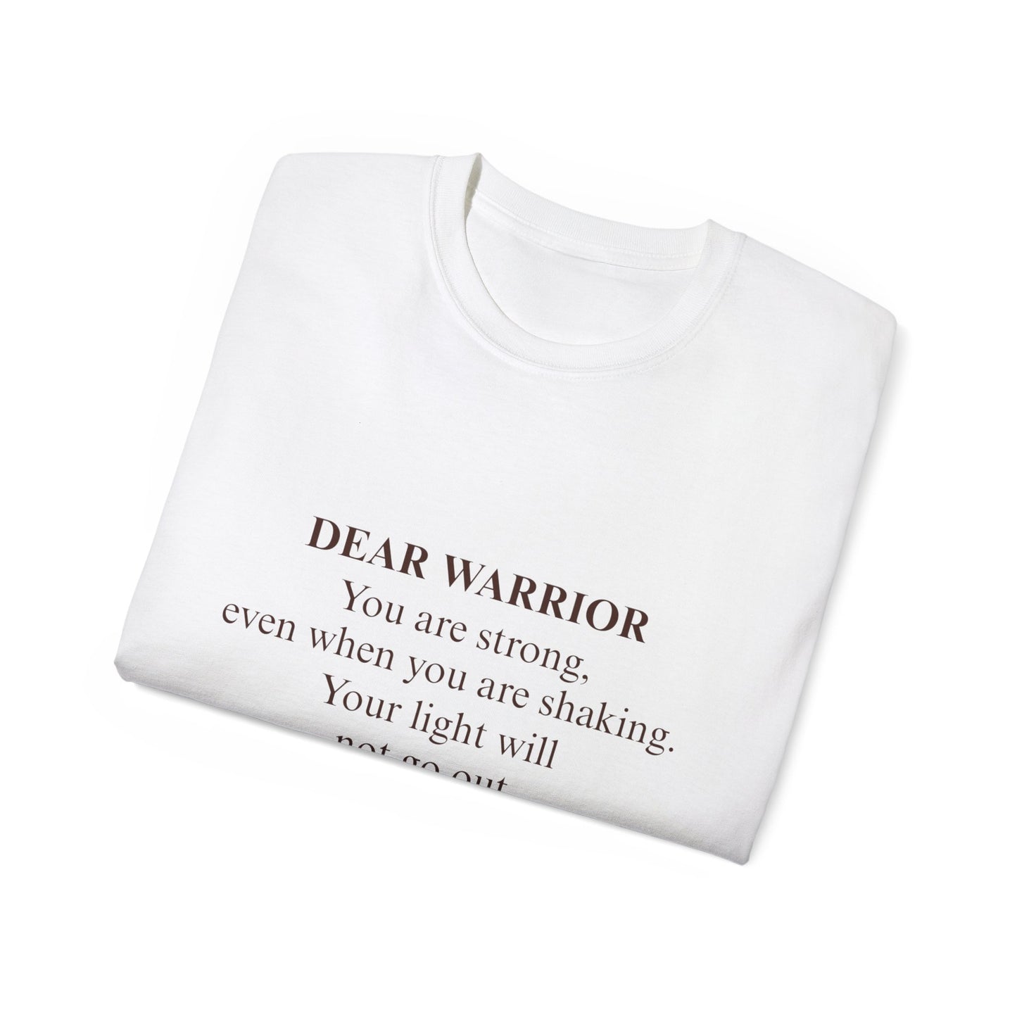 Empowering Warrior Tee - Unisex Ultra Cotton T-Shirt, Inspirational Apparel, Gift for Her, Motivational Top, Self-Care Clothing