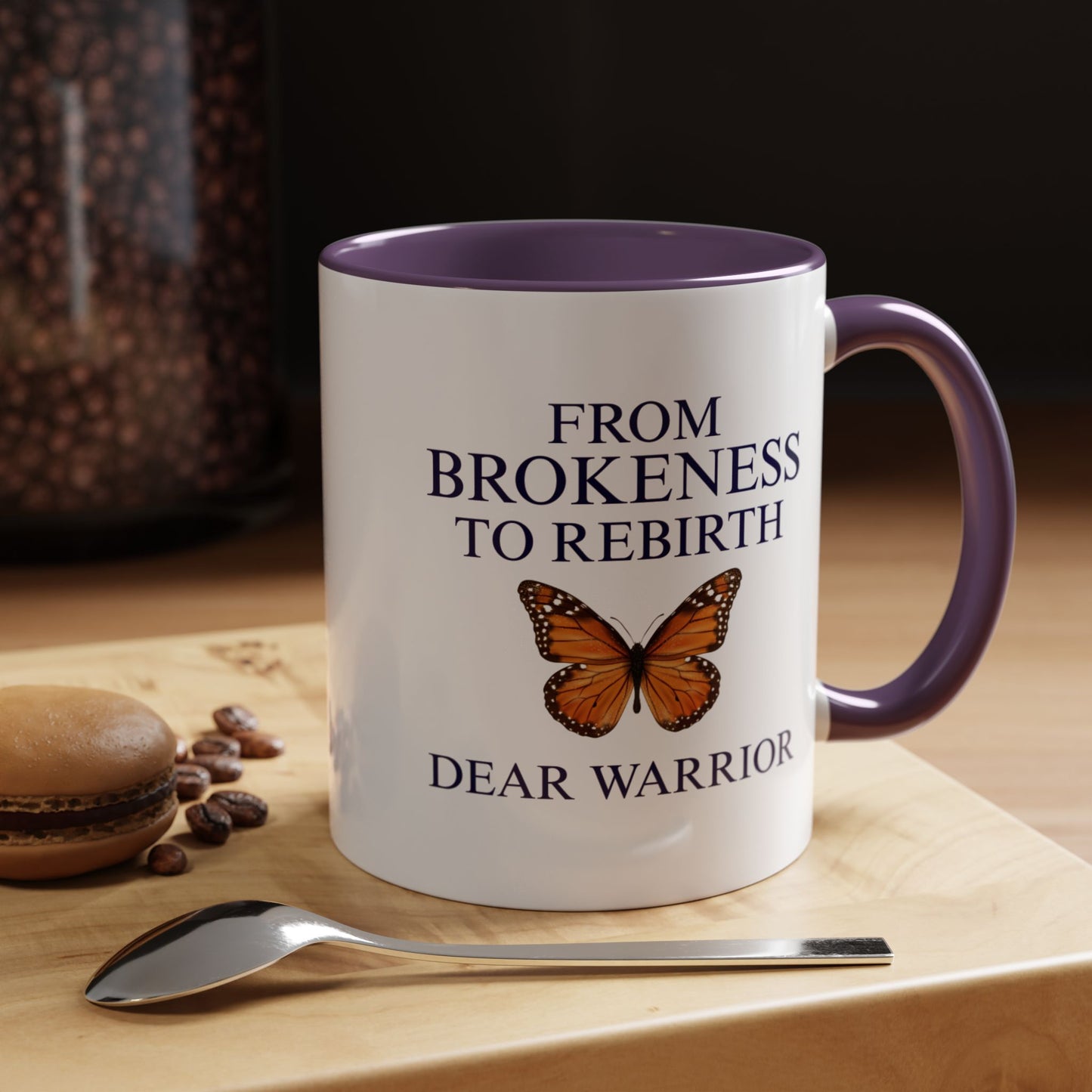 Inspirational Coffee Mug, Motivational Mug, Butterfly Theme, Self-Care Gift, Empowerment Merchandise