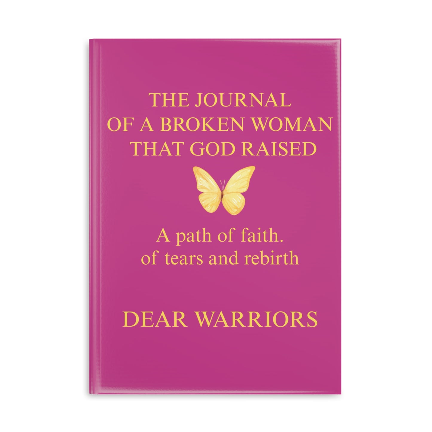 Faith-Inspired Hardcover Notebook for Warriors, Journal for Healing, Gift for Women, Inspirational Stationery, Rebirth Writing