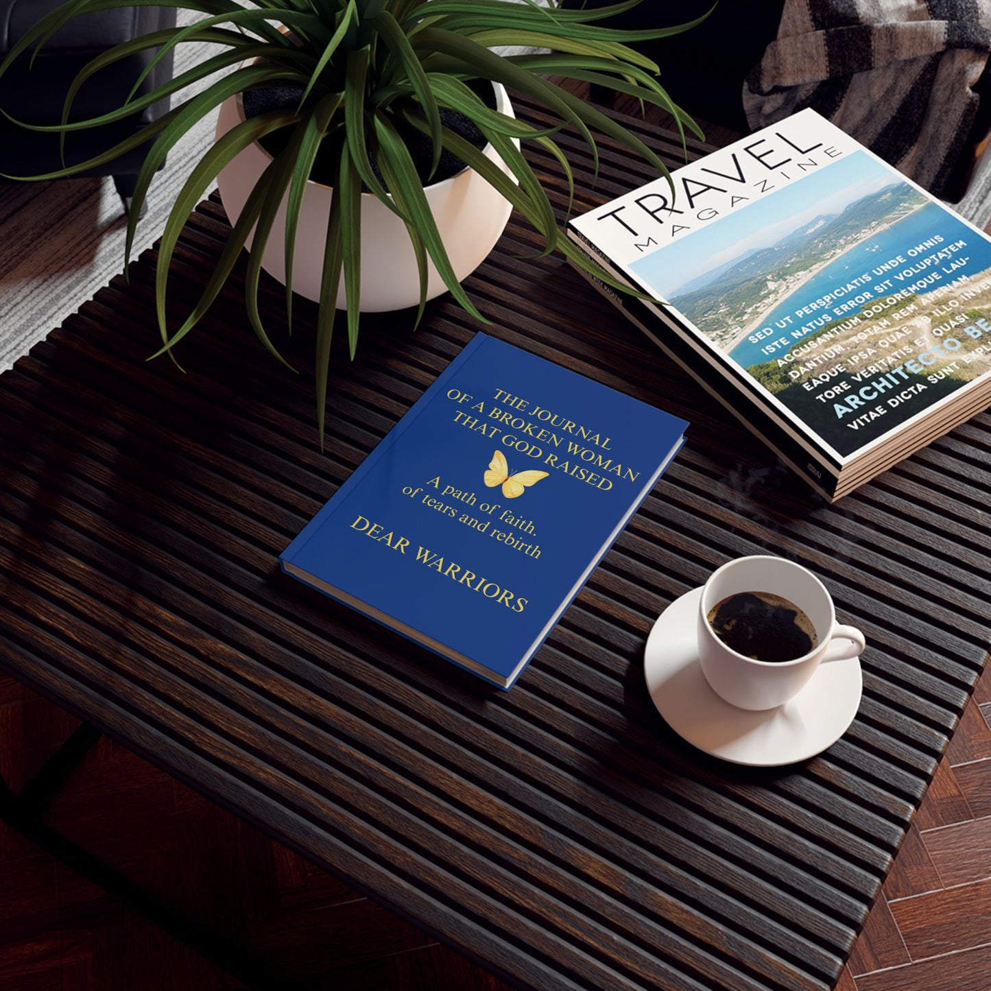 Empowering Hard Backed Journal - "The Newspaper of a Broken Woman that God Raised", Inspirational Writing Notebook, Faith Journal, [...]