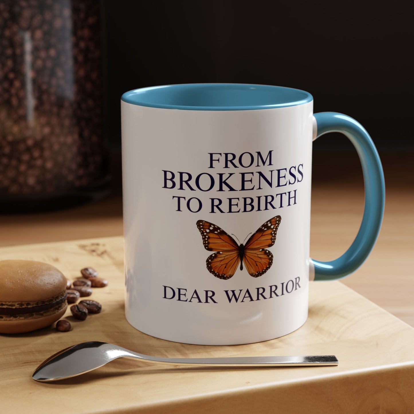 Inspirational Coffee Mug, Motivational Mug, Butterfly Theme, Self-Care Gift, Empowerment Merchandise