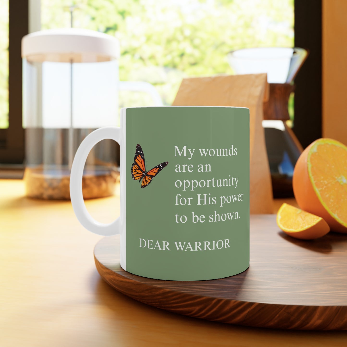 Empowering Butterfly Mug | Inspirational Coffee Cup for Warriors | 11oz & 15oz Comfort | Gift for Encouragement & Strength, [...]
