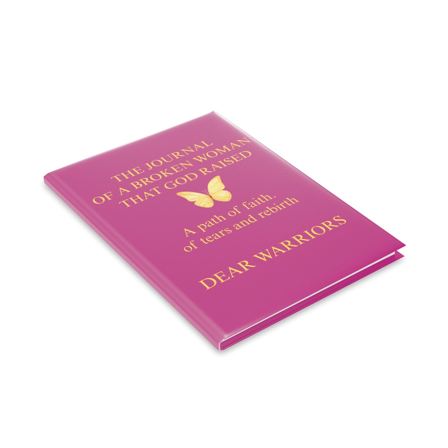 Faith-Inspired Hardcover Notebook for Warriors, Journal for Healing, Gift for Women, Inspirational Stationery, Rebirth Writing