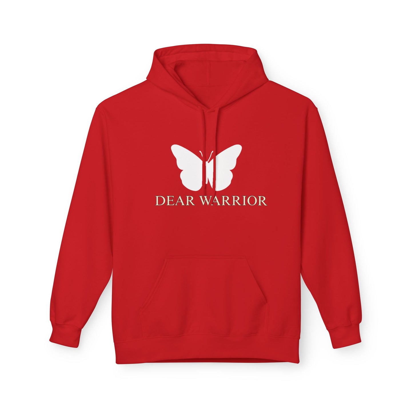 Inspirational Hoodie for Warriors, Faith Hoodie, Cozy Red Fleece Sweatshirt, Motivational Apparel, Christian Gift