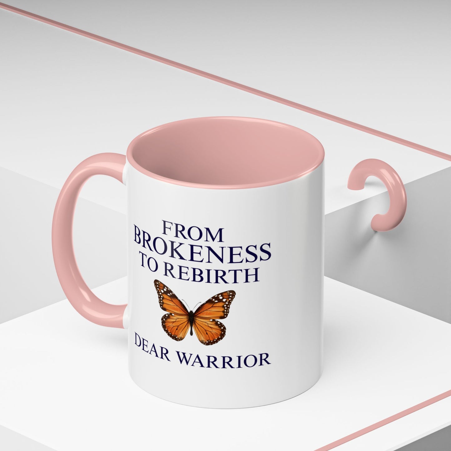 Inspirational Coffee Mug, Motivational Mug, Butterfly Theme, Self-Care Gift, Empowerment Merchandise