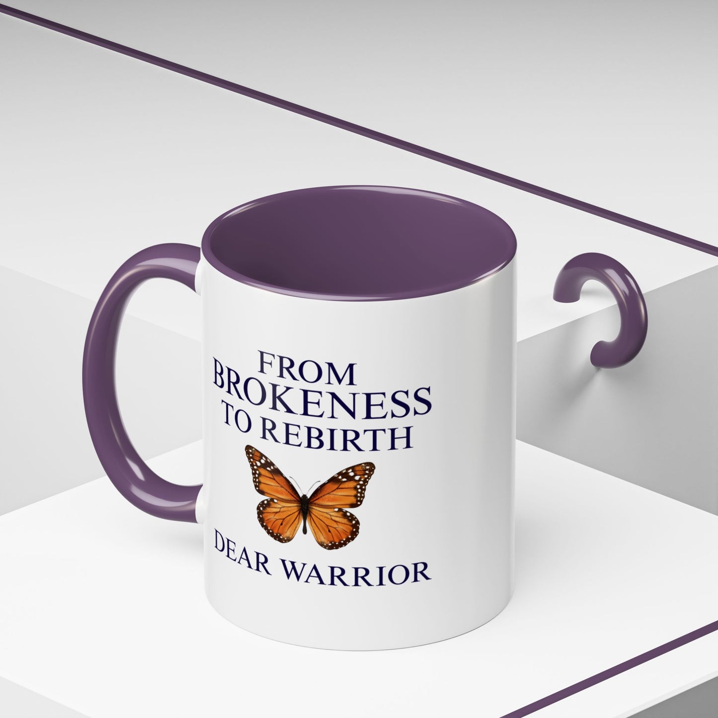 Inspirational Coffee Mug, Motivational Mug, Butterfly Theme, Self-Care Gift, Empowerment Merchandise