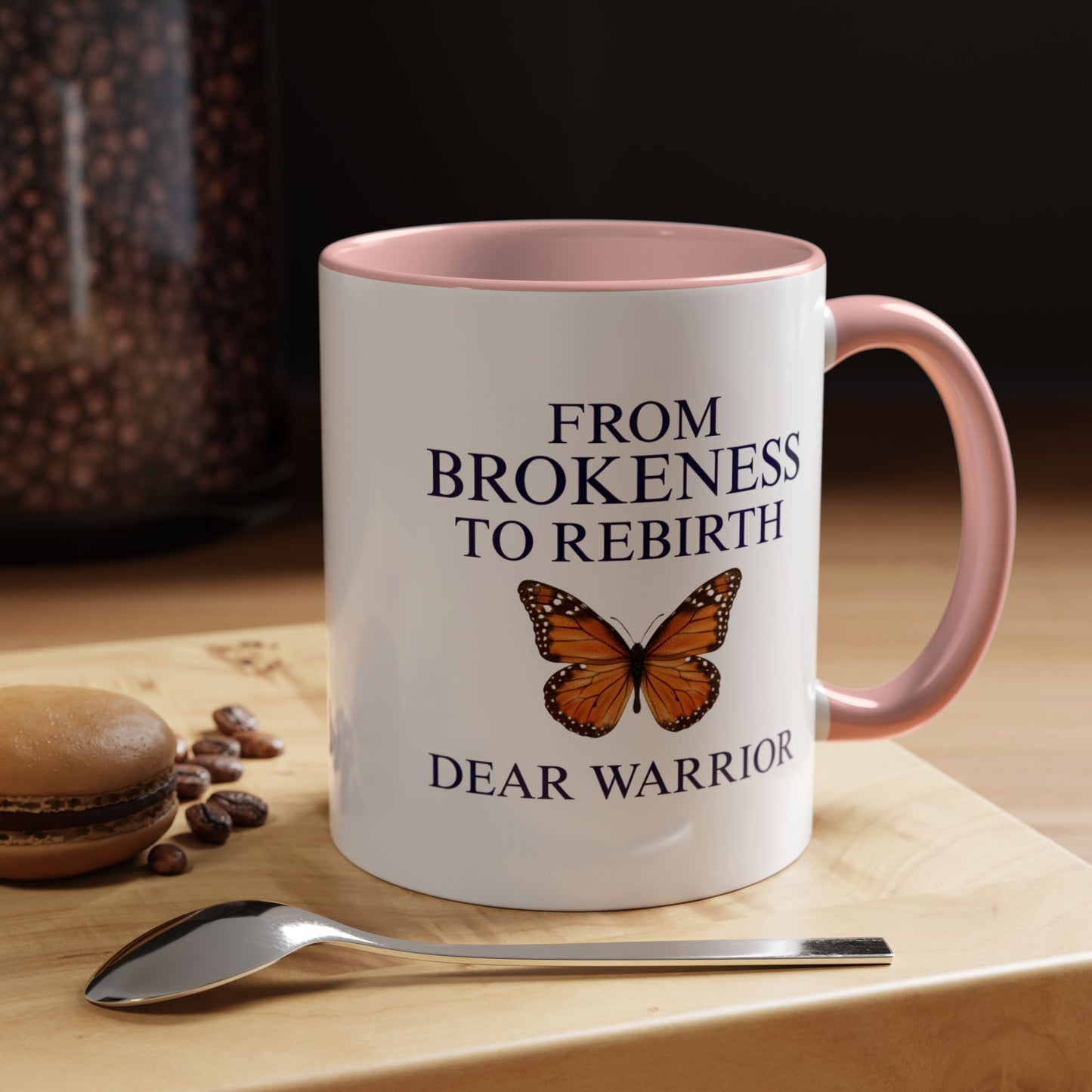 Inspirational Coffee Mug, Motivational Mug, Butterfly Theme, Self-Care Gift, Empowerment Merchandise