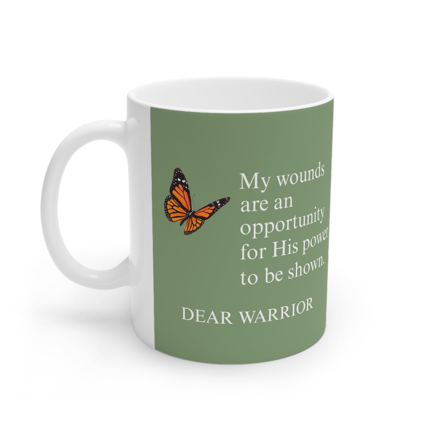 Empowering Butterfly Mug | Inspirational Coffee Cup for Warriors | 11oz & 15oz Comfort | Gift for Encouragement & Strength, [...]