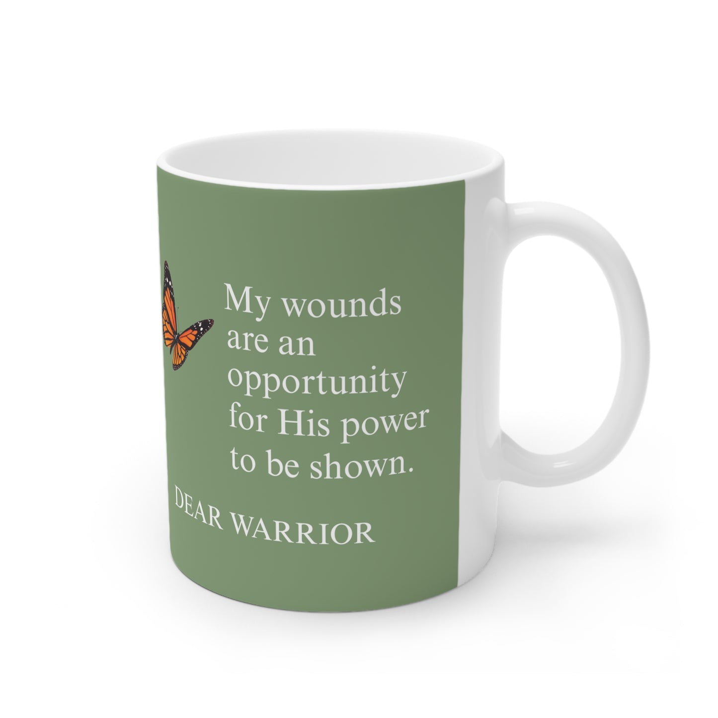 Empowering Butterfly Mug | Inspirational Coffee Cup for Warriors | 11oz & 15oz Comfort | Gift for Encouragement & Strength, [...]