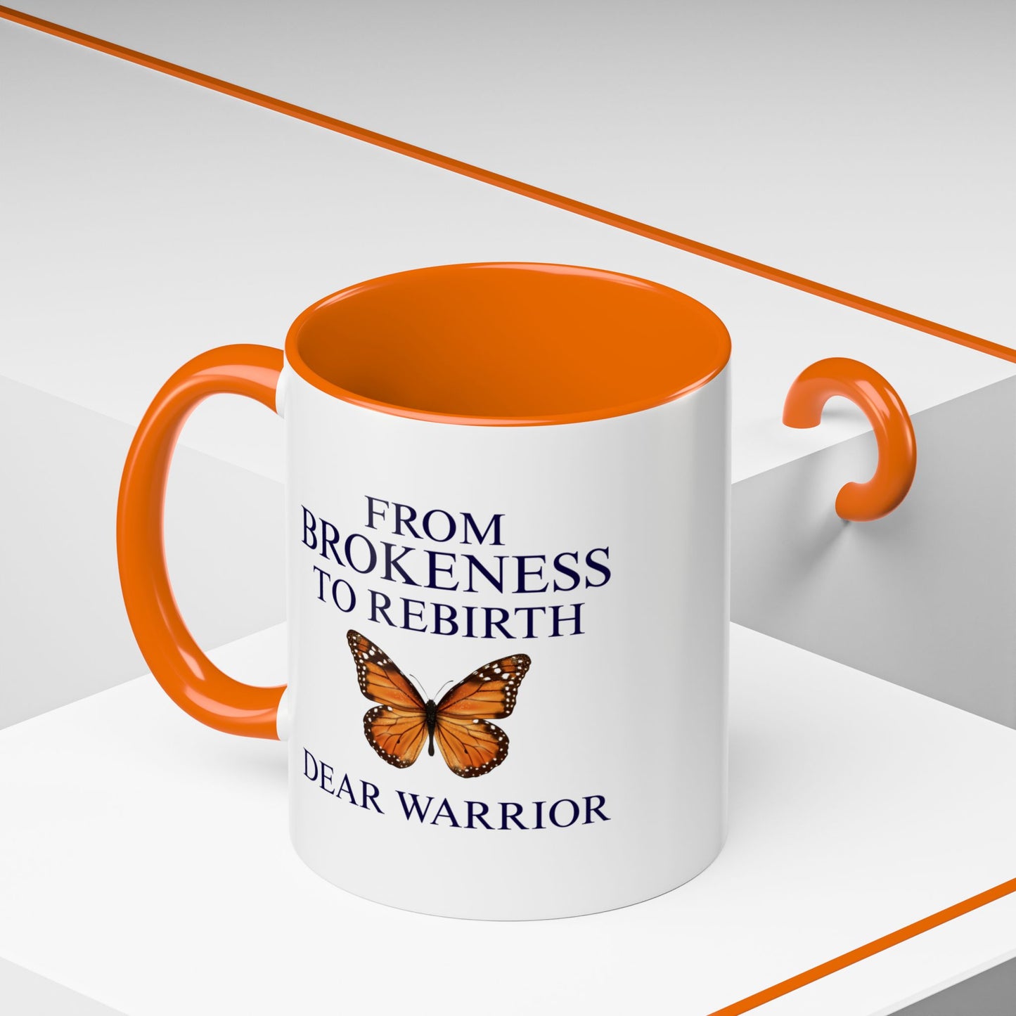 Inspirational Coffee Mug, Motivational Mug, Butterfly Theme, Self-Care Gift, Empowerment Merchandise